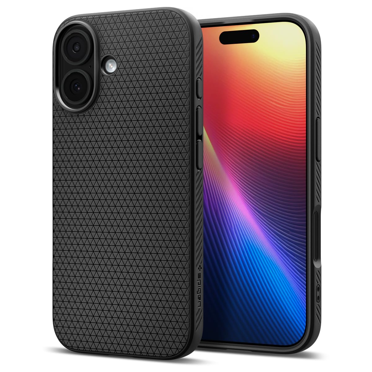 Spigen 【創業18年の技術力】 iPhone 17 ケース 米軍MIL規格 ストラップホール マット TPU 耐衝撃 リキッド・エア (マット・ブラック) ACS09977