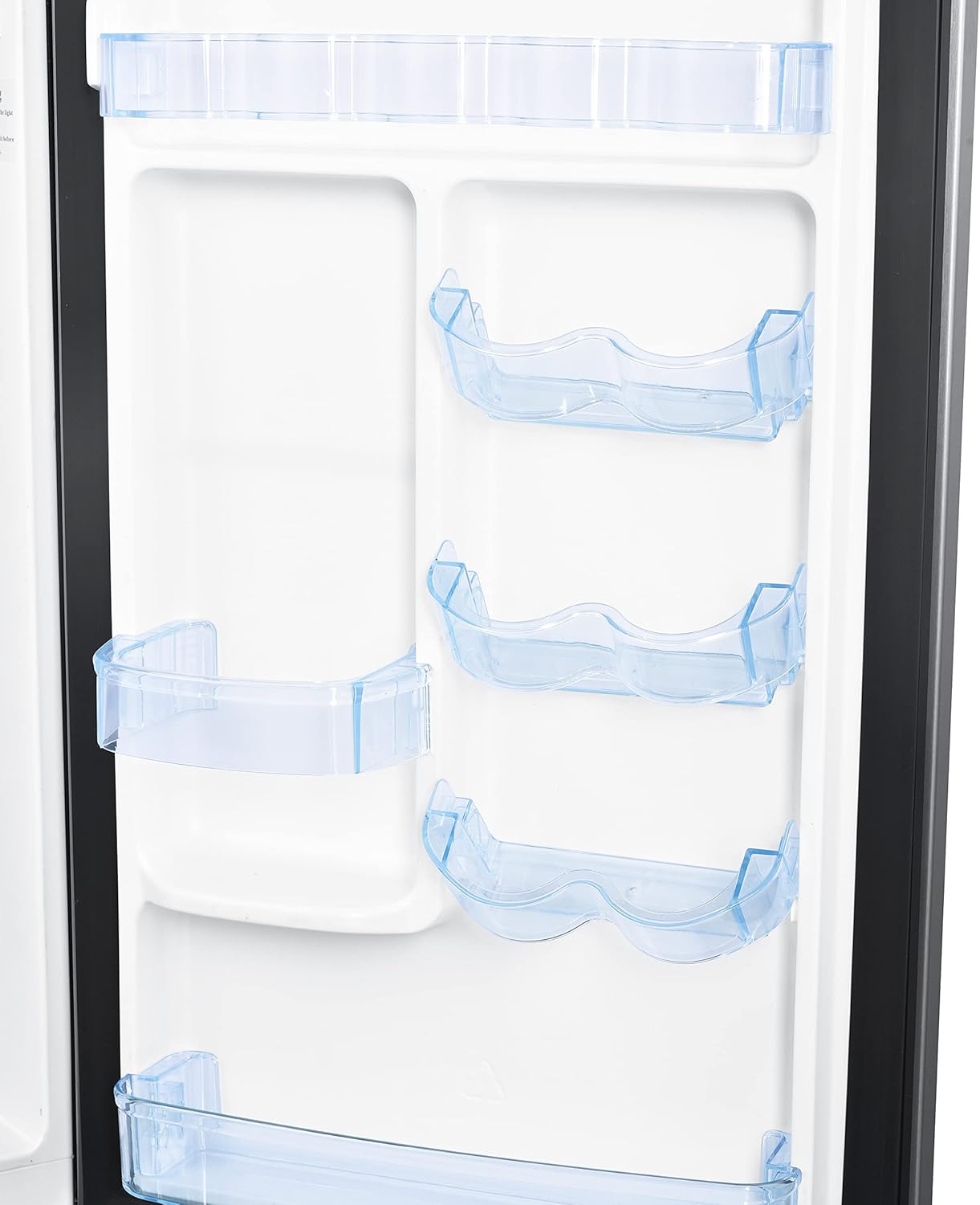 Avanti Apartment Refrigerator Freestanding Reversible Dual Doors Compact Design Full Fridge with Top Freezer, Adjustable Shelves, Full Range Temperature Control, with Crisper, 4.5-Cu.Ft, Metallic