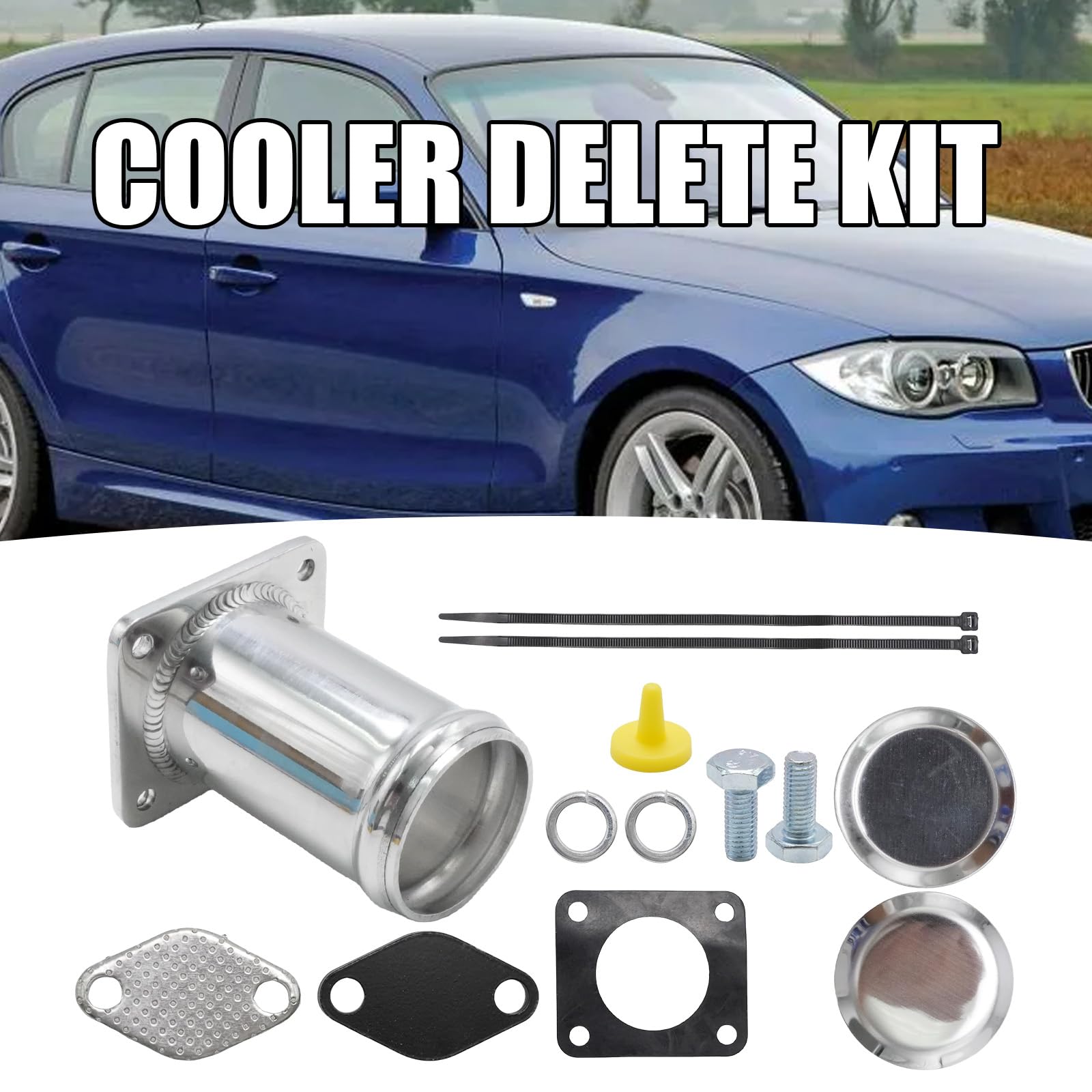 EGR Cooler Delete Kit, ricambio per M47, M47N, M57, M47N2, M67, M47R, ricambio per BMW Serie 3 E46 318D, 318TD, 320D, 320CD, 320TD, 330D, 330XD