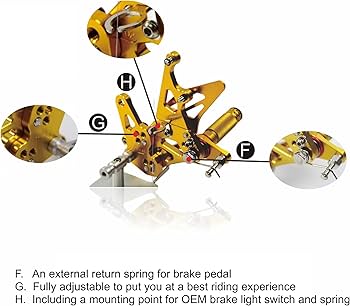 Amazon | CNC 調整可能 バックステップキット適合車種スズキ SV650 Amazon | CNC 調整可能 バックステップキット適合車種スズキ SV650