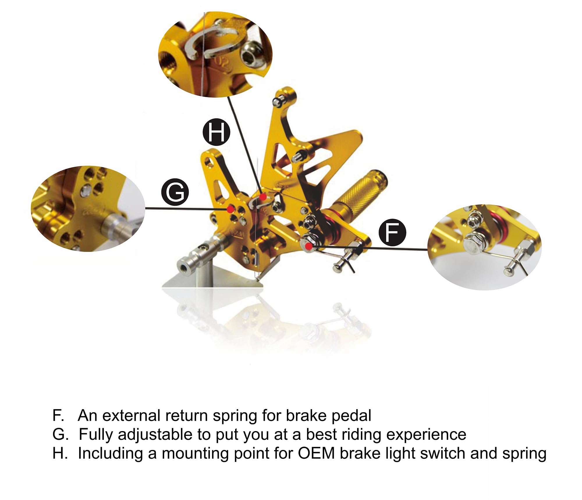 確認用ビーズ Kawasaki Zx6r Problems Adjustable Rearset Footpegs For