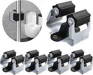 3-H 4 Pack Mop and Broom Holder Big Size Hanging 1 KG Extra,Broom Holder Wall Mount for Hanging and Organizing Shove Rake Yard Tools in Shed Kitchen Laundry Room Bathroom Garden(black