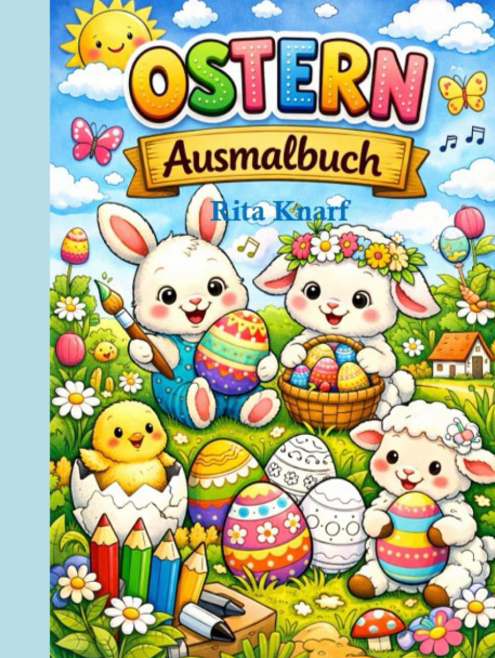 Ausmalbuch Ostern ab 6 Jahren: 37 Ausmalbilder auf Einzelblatt