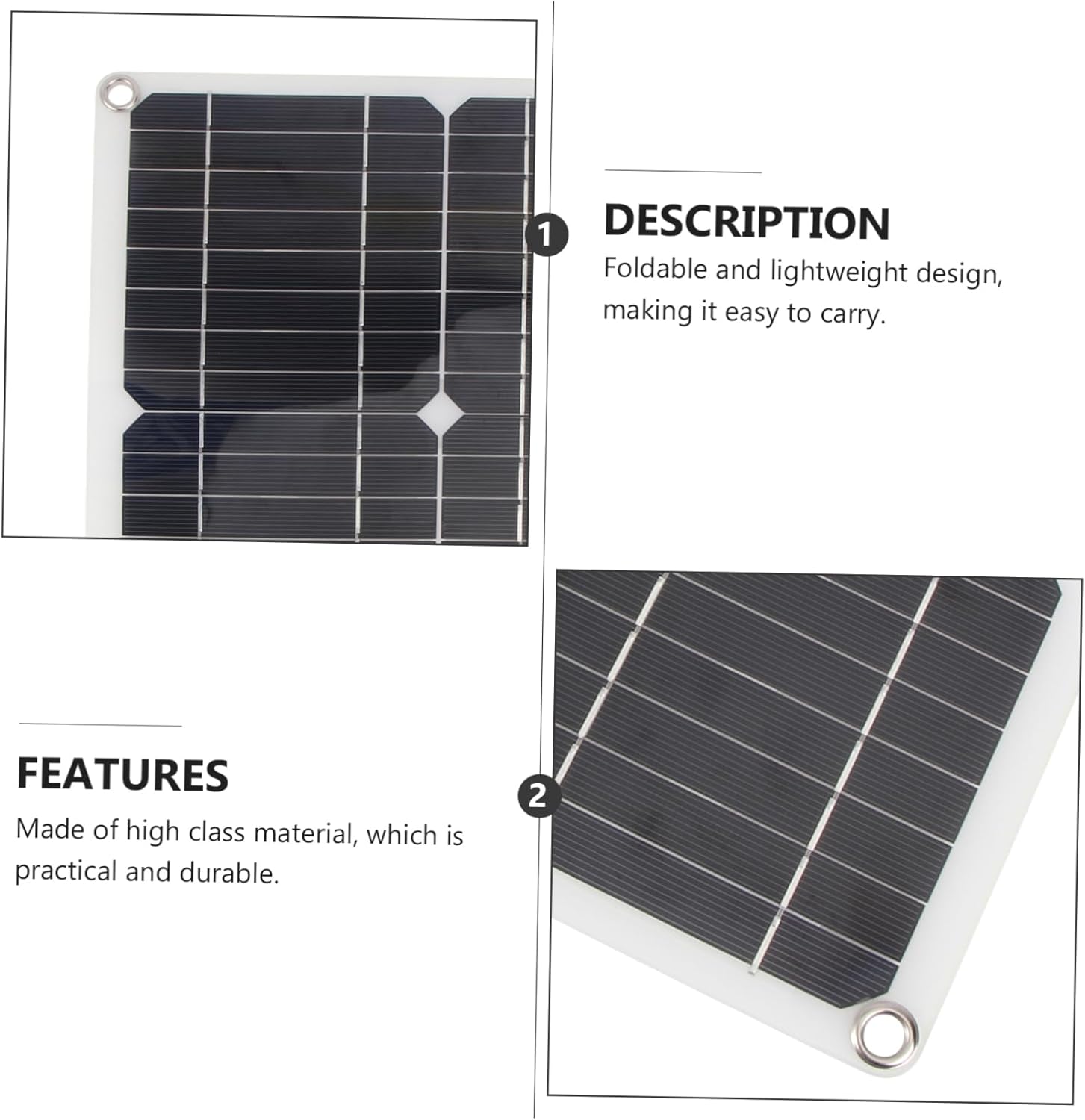 1set Flexible Solar Panel Charger Controller for Outdoor Use Portable Solar Power Bank for USB Devices for Camping and Emergency Backup