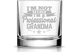 I'm Not Retired - I'm a Professional Grandma Whiskey Glass