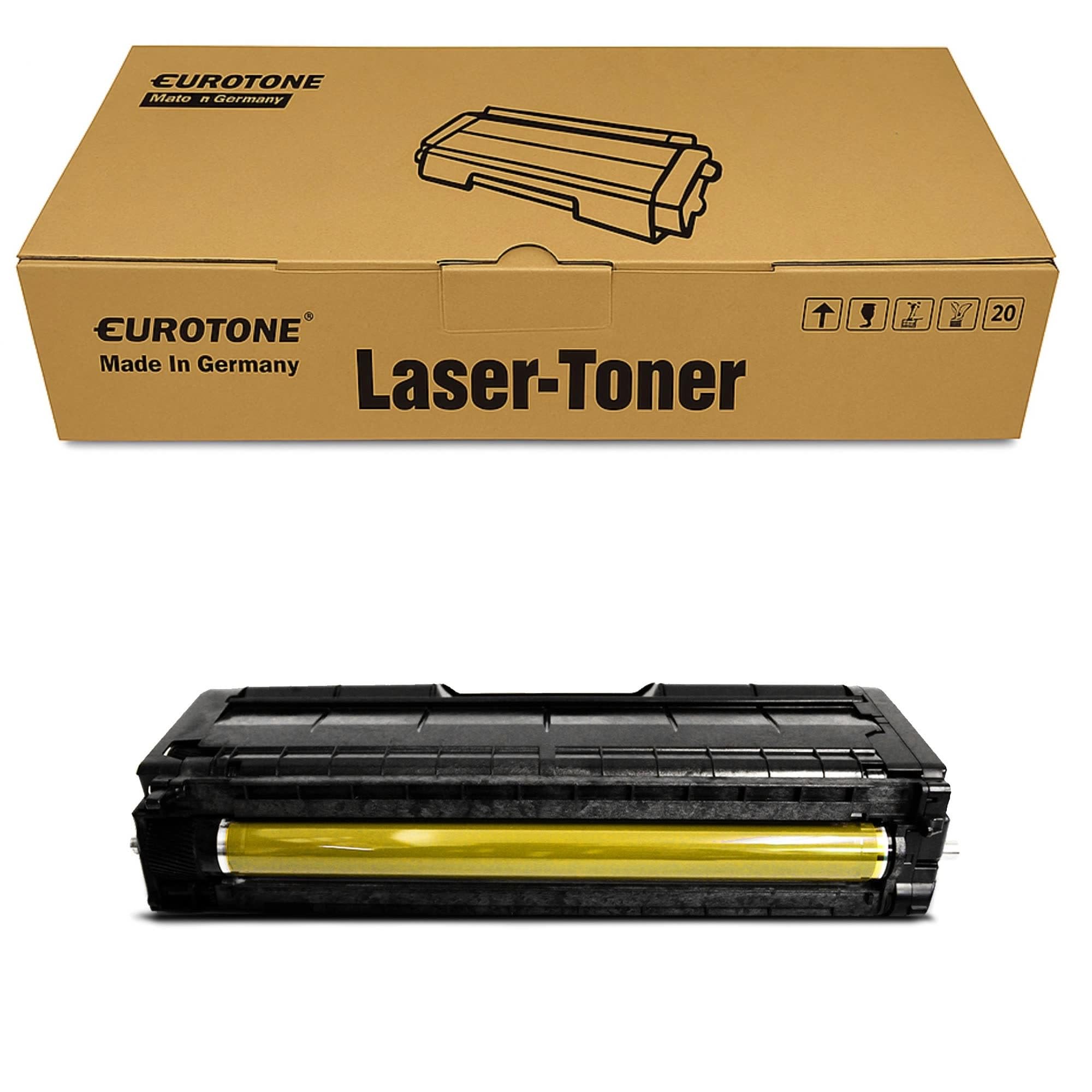 Eurotone 1 cartucho de tóner compatible con Ricoh SP C 341 como 407902 Amarillo Amarillo Cartucho de tinta