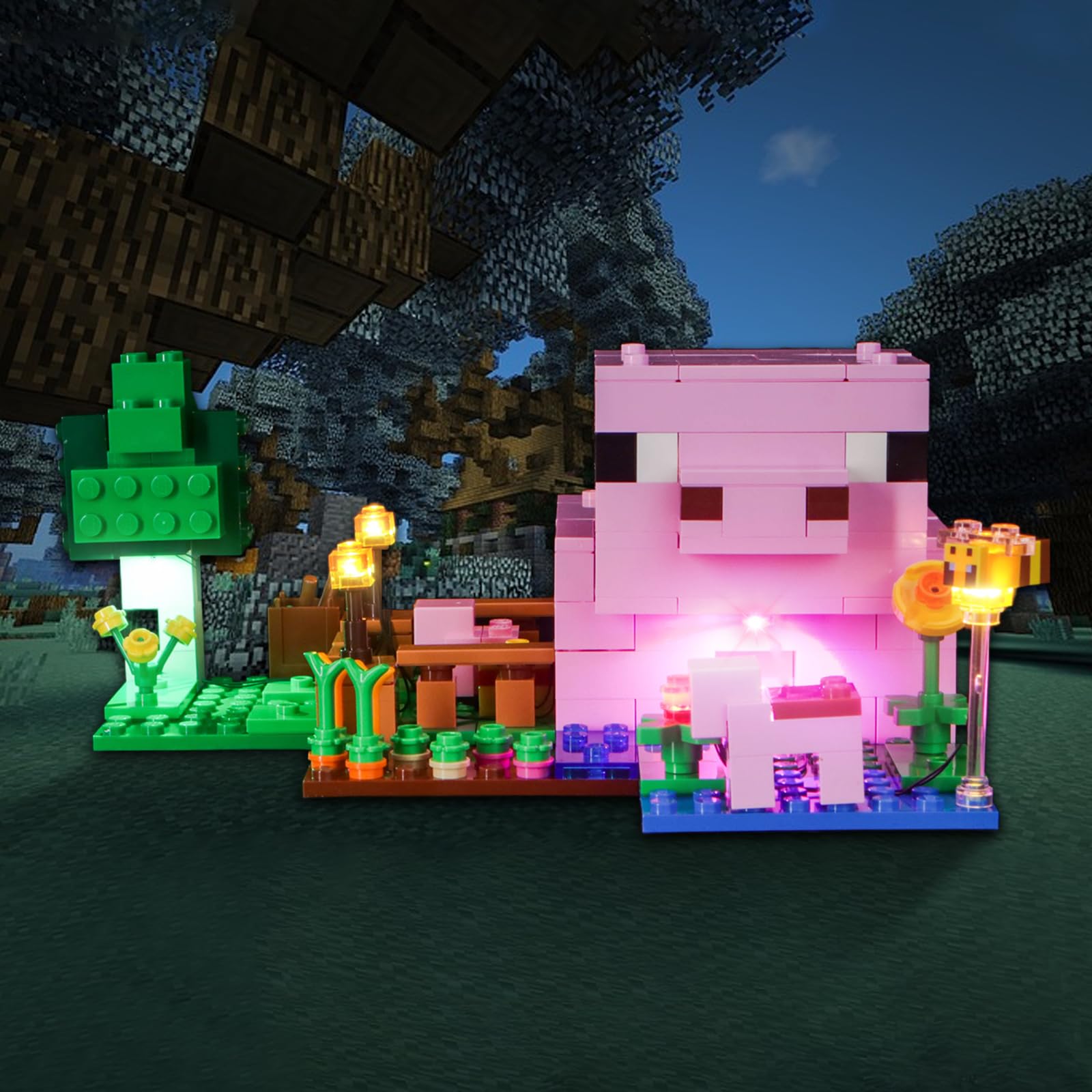 Led Light Set Compatible with Lego Minecraft The Baby Pig House (No Model) - Image 3
