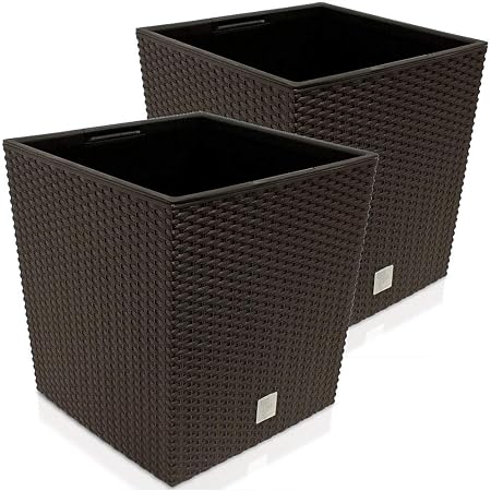 KADAX Blumentopf aus Kunststoff, wetterfester Gartentopf für Balkon