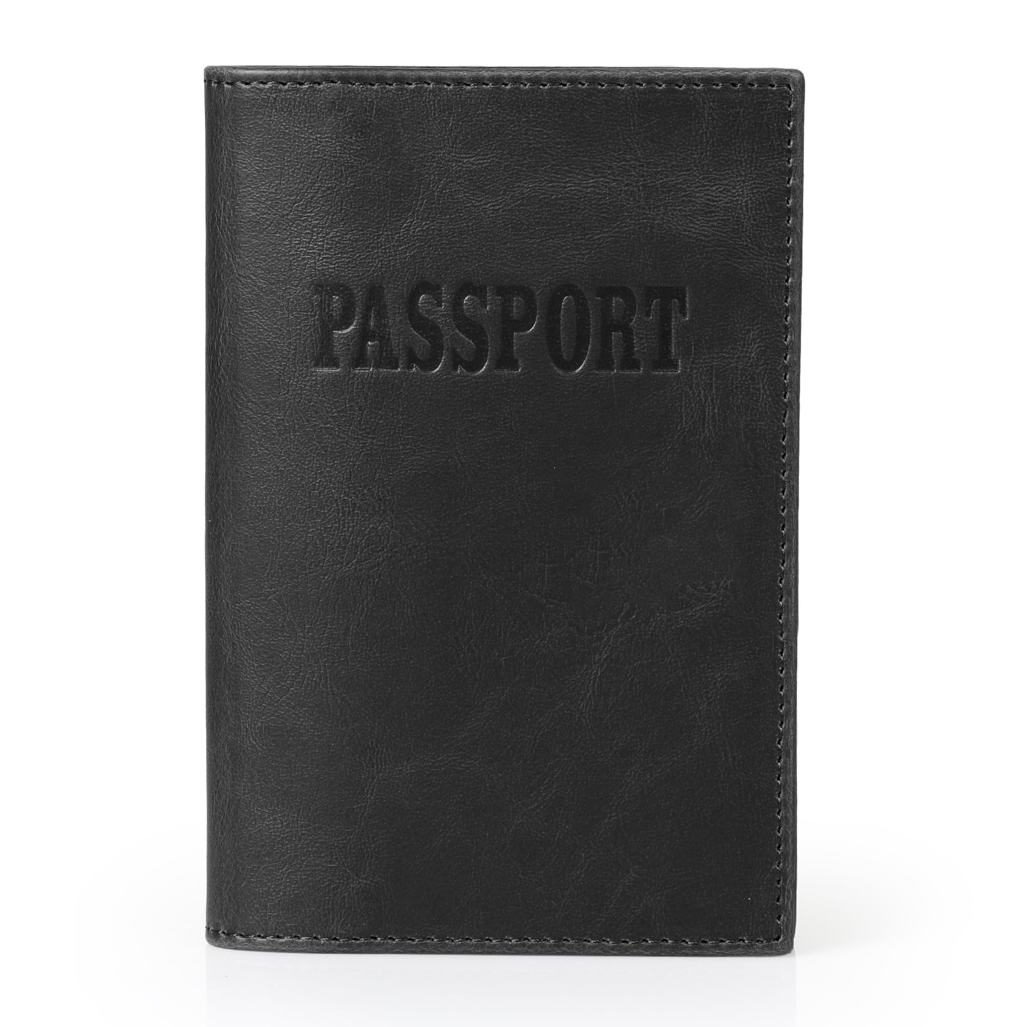 Otto Angelino Reisepass-Etui aus Leder – RFID-Blockierung – Unisex