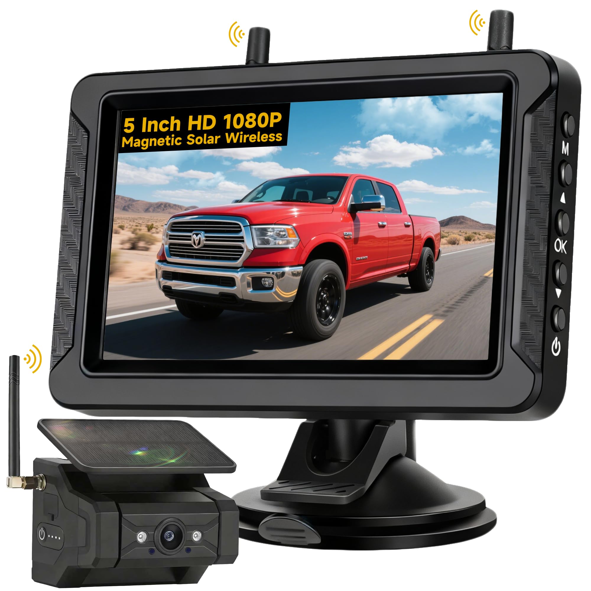 Xrizuo Solar Magnetic Wireless Backup Camera