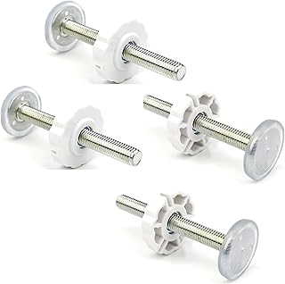 Stair Gate Pressure Fit Spares Set - 4 Pack M10 Safety Gates for Kids Spindle Bolts, for Pet and Baby Gates, Extension Fittings with No Drill Installation (White, 10 CM)