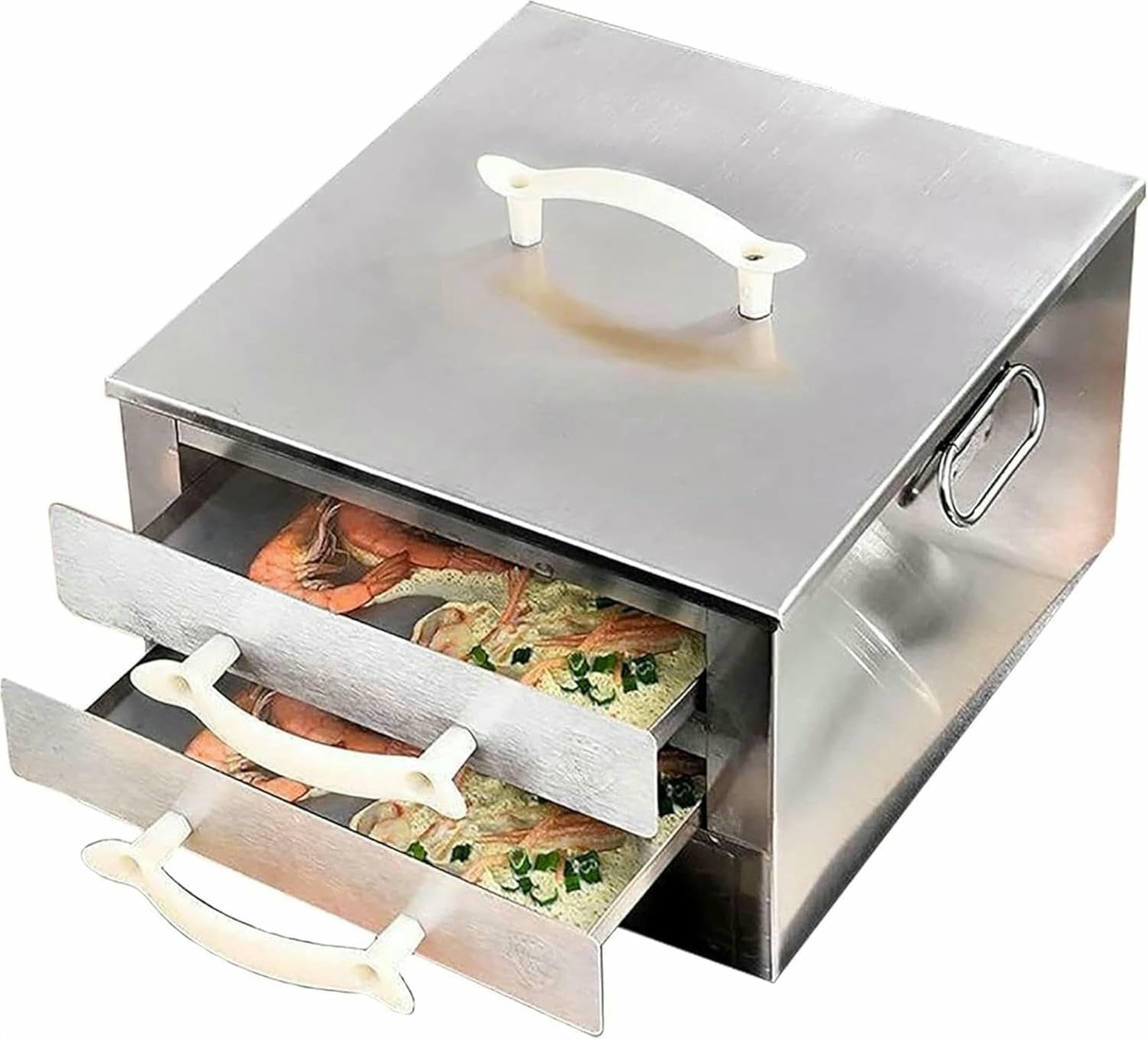 Macchina per involtini di pasta di riso, vapore in acciaio inossidabile, pentole a 2 strati per autentica cucina cantonese