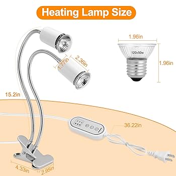 Amazon.co.jp: Petboda 爬虫類ヒートランプ、サイクルタイマー