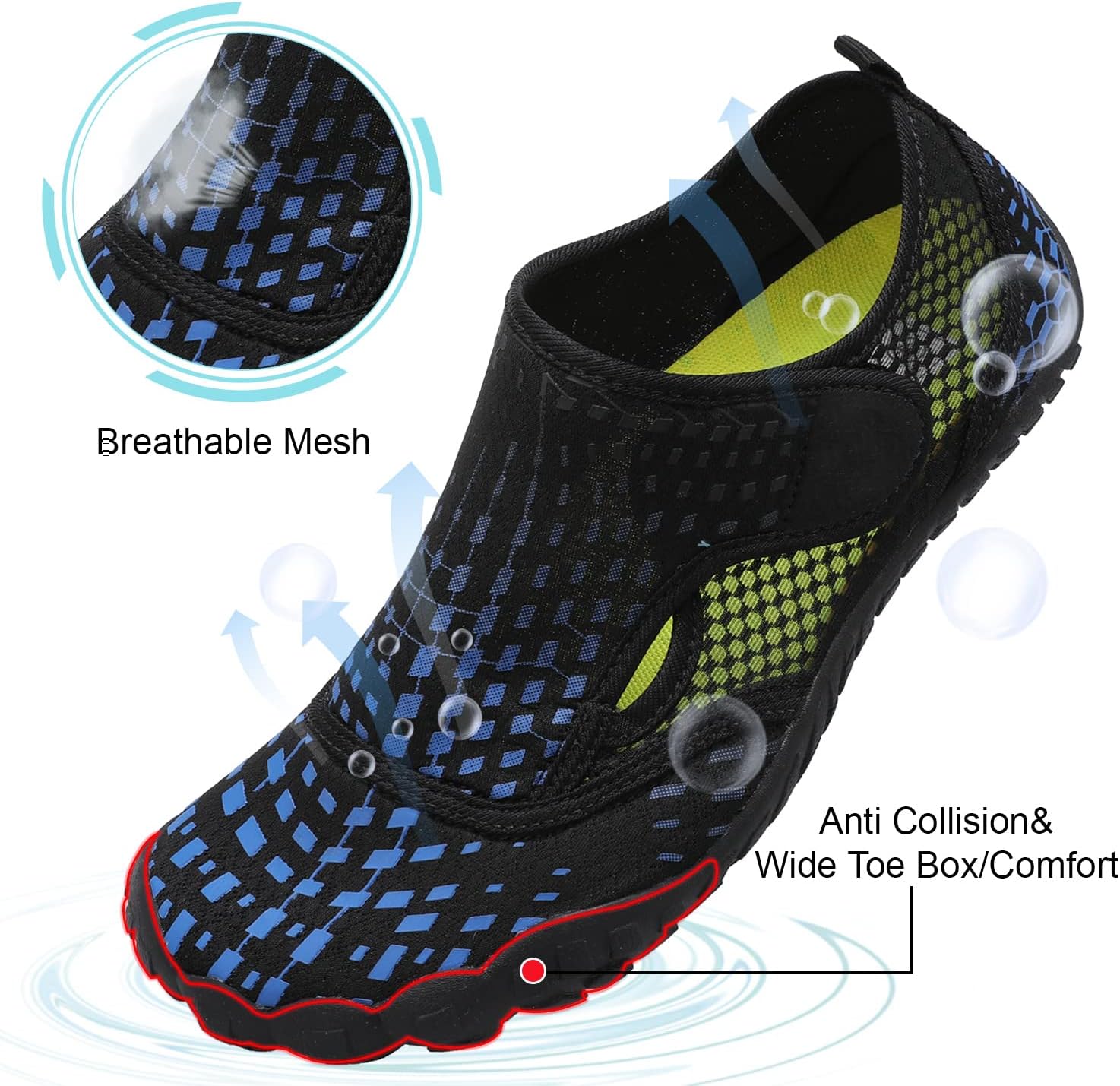 Centipede Demon Swim Water Shoes for Women Men Quick Dry Barefoot Aqua Sneakers Shoe for Beach Hiking Diving Boating River Outdoor Water Sports image 3