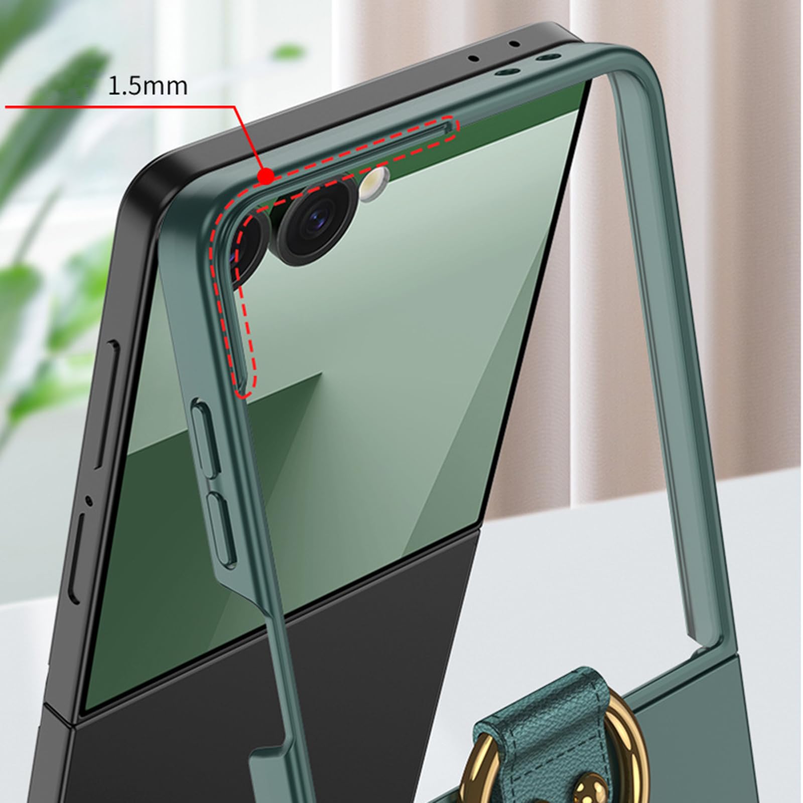 Dünne Hülle für Samsung Galaxy Z Flip 8, Glas Displayschutzfolie
