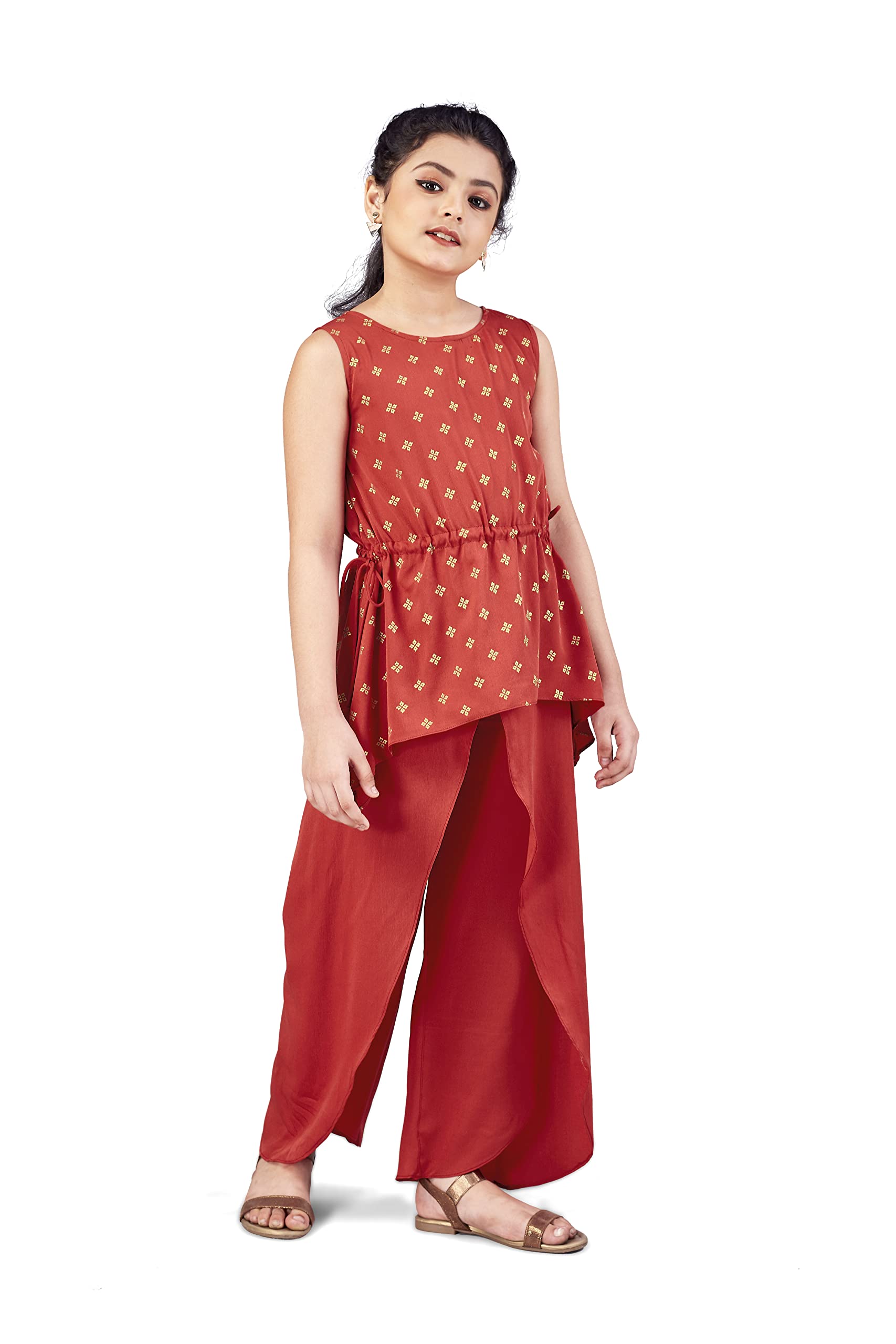 Fashion Dream Girls Crepe Top And Pant Set