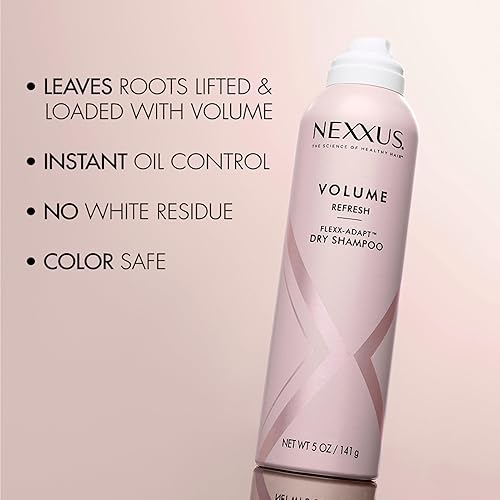 Miniatura 6 de Nexxus Champú seco Volume Refresh para control de aceite + levantamiento de raíces 72 horas de frescura con tecnología FLEXX-ADAPT 5 oz
