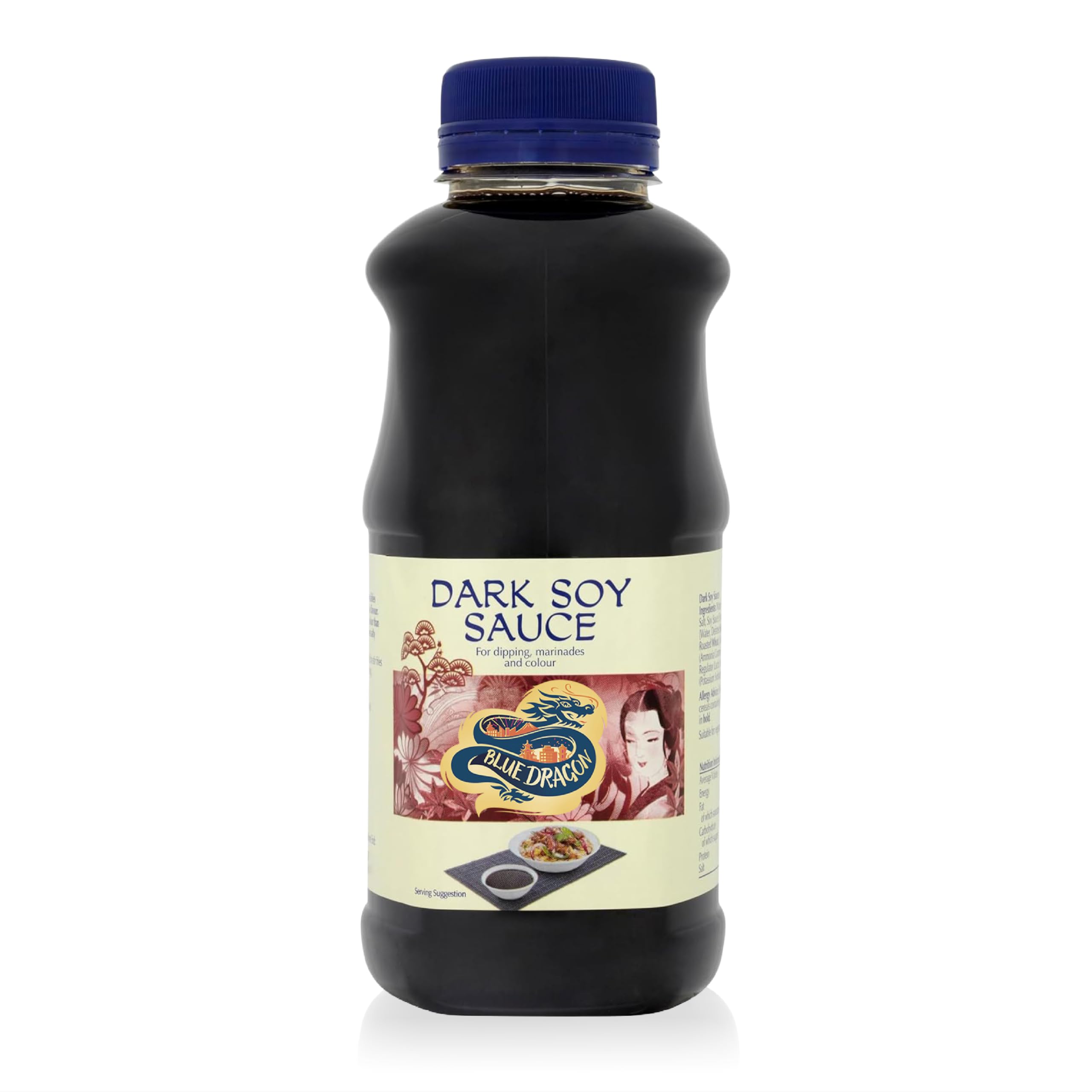 Blue Dragon Dark Soy Sauce 1 Litre | Large Bulk Size | Authentic Flavour | Perfect for Marinades