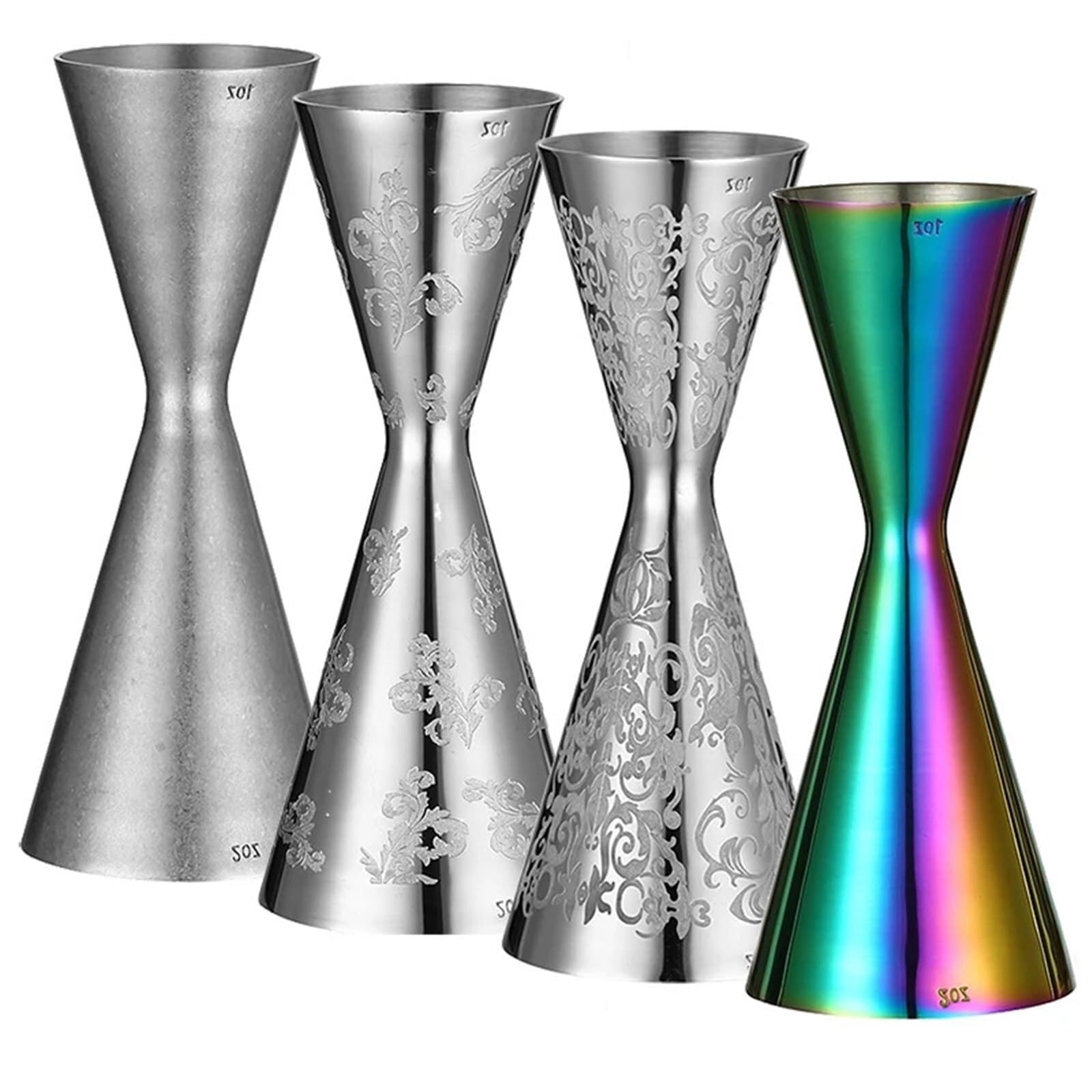 Cocktail Messbecher 30/60 Ml & 30/45 Ml Barwerkzeug Edelstahl | Silver 30 60ml