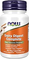 Vista 1 de NOW Suplementos, Digest Lácteos Completos, Digestos, Lactosa, Proteínas y Grasas Lácteas*, Enzimas de Tolerancia Láctea*, 90 Cápsulas Vegetales