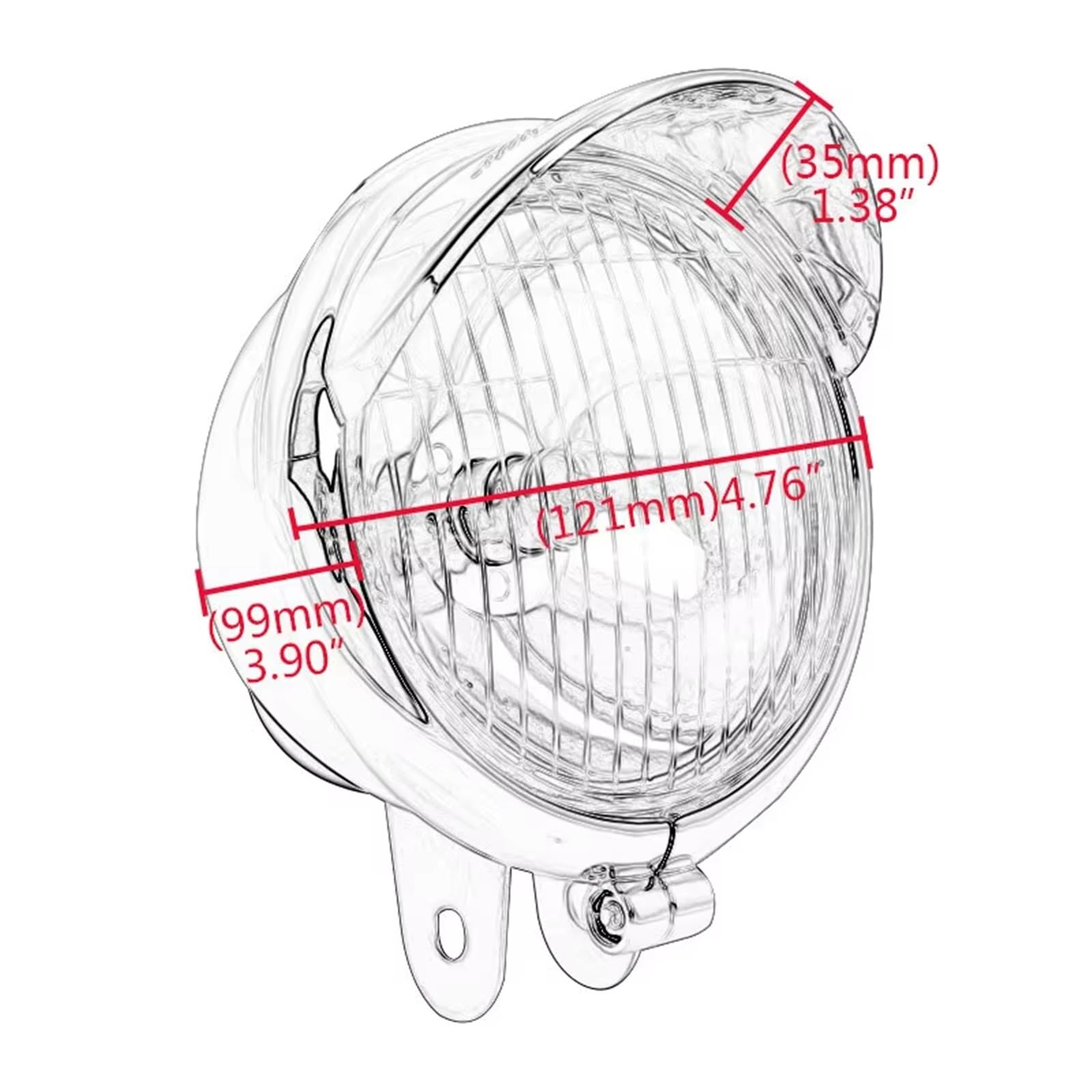 Fari Per Moto Per Turismo Per Bobber Per Chopper Per Moto Luci Ausiliarie LED Per Guida Sorpasso Spot Fendinebbia Faro Per Moto