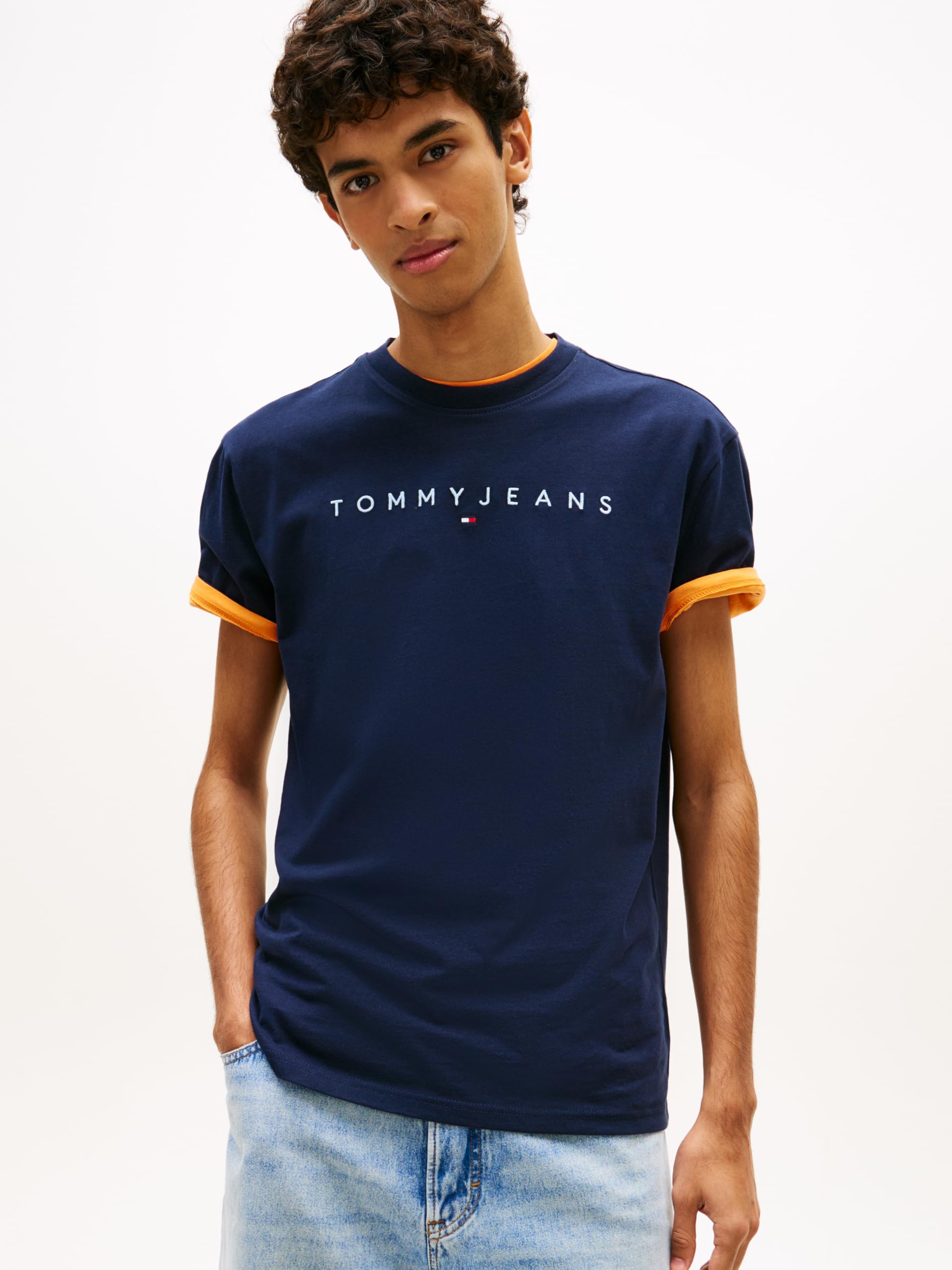 TJM REG LINEAR LOGO TEE EXT Tişört Erkek