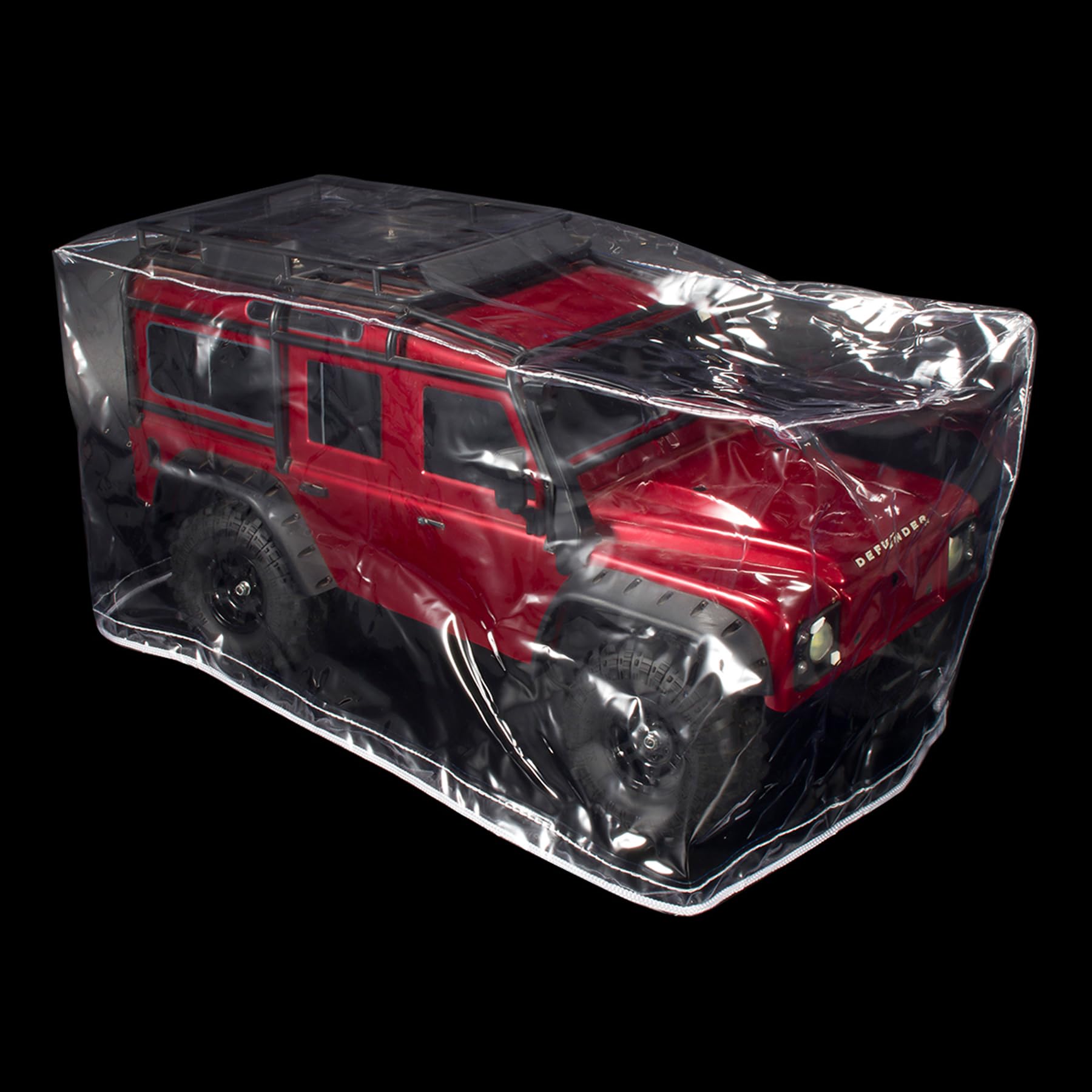1/10 PVC Clear Dust Cover RC Car Display Storage Organizer for 1/10 RC Crawler TRX4 Defender SCX10 III VS4 10 Element Enduro TF2 Upgrades Accessories