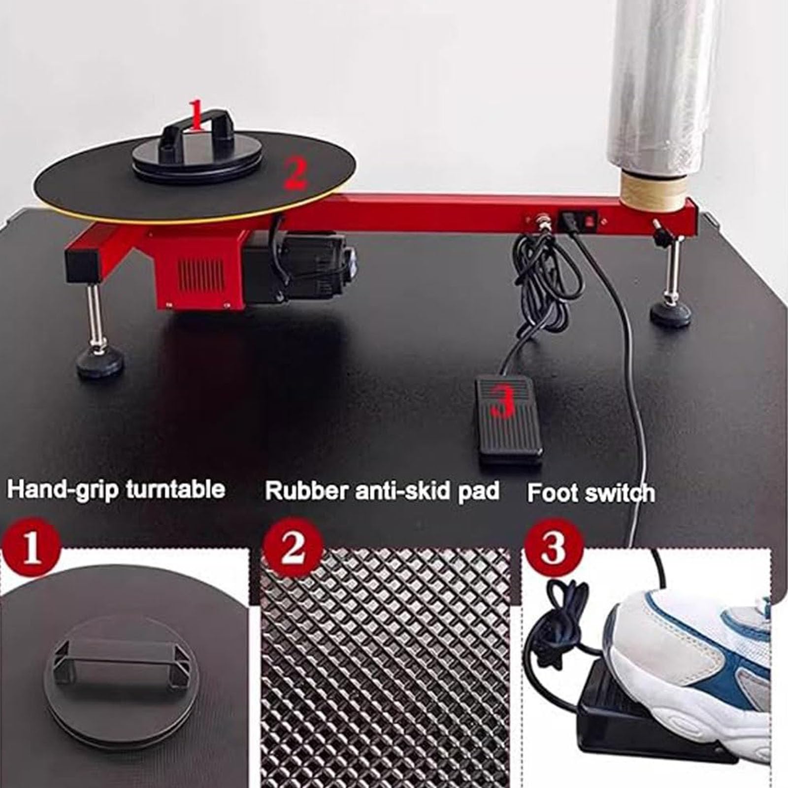 Amazon.co.jp: 電動ストレッチフィルム包装機、全自動パレット包装機