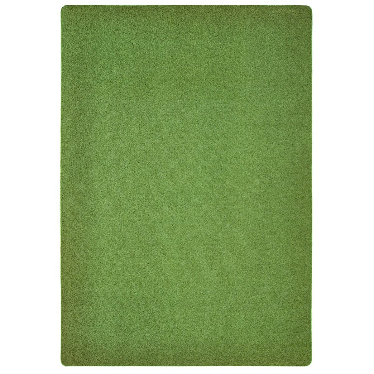 Carpets for Kids 5100.3010 KIDply Soft Solids Collection Carpet in Grass Green 6ft x 9ft Rectangle Green