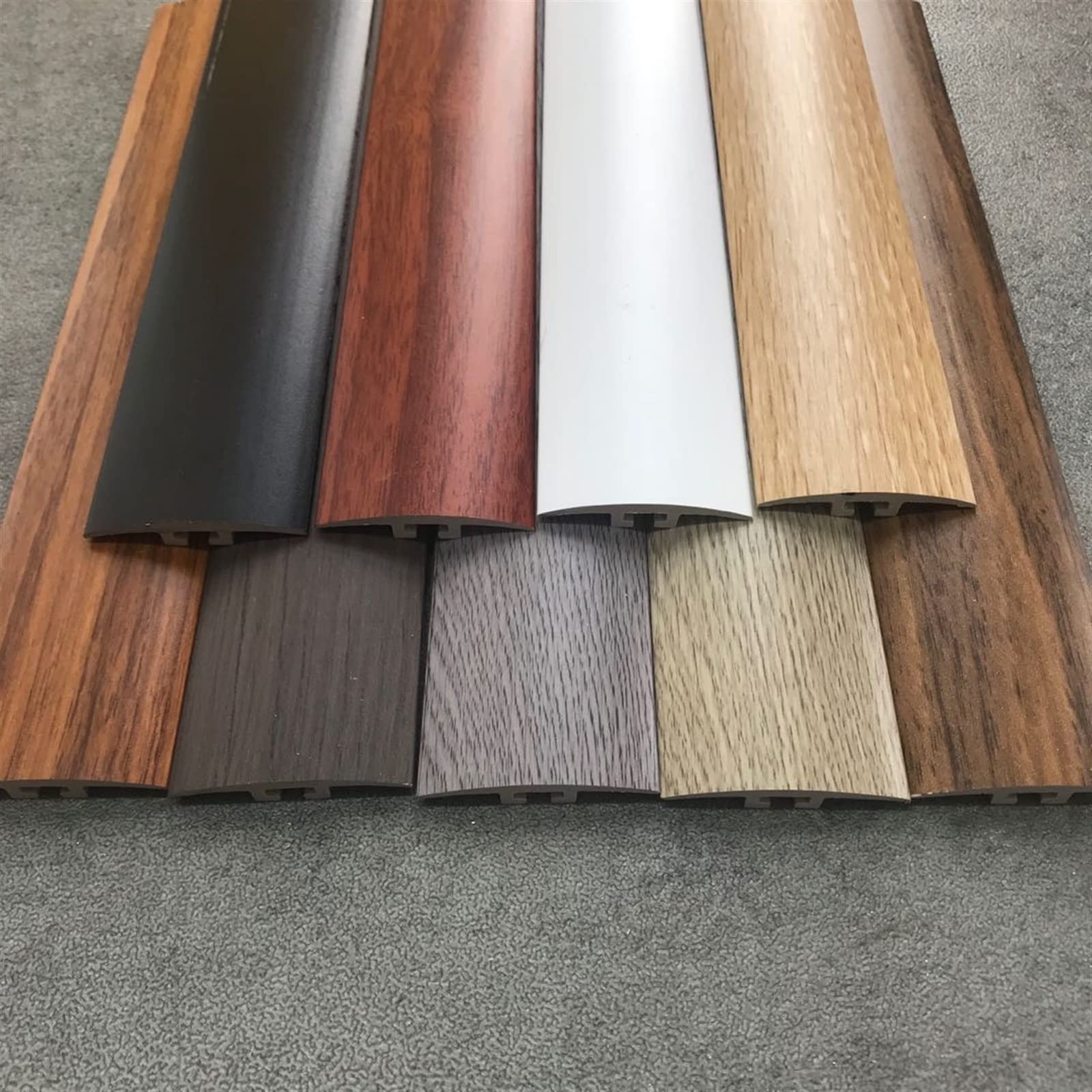Barre de seuil de Porte de Plancher en Bande de Transition en PVC, Bois à carrelage