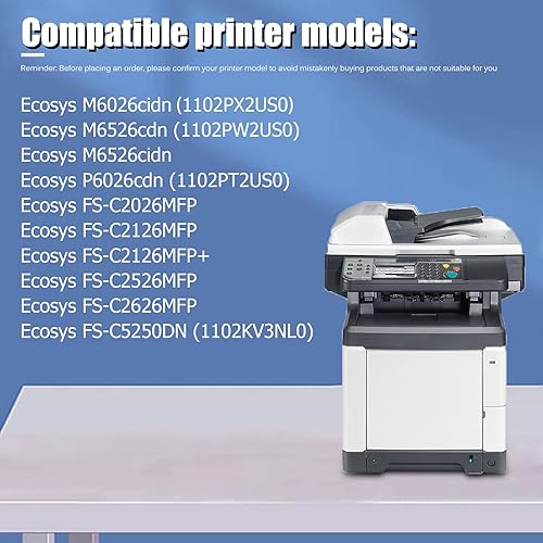 Miniatura 2 de FRIJIE - Paquete de 1 cartucho de tóner negro compatible con TK-592K TK 592K (1T02KV0US0) para Kyocera Ecosys M6026cidn M6526cdn P6026cdn