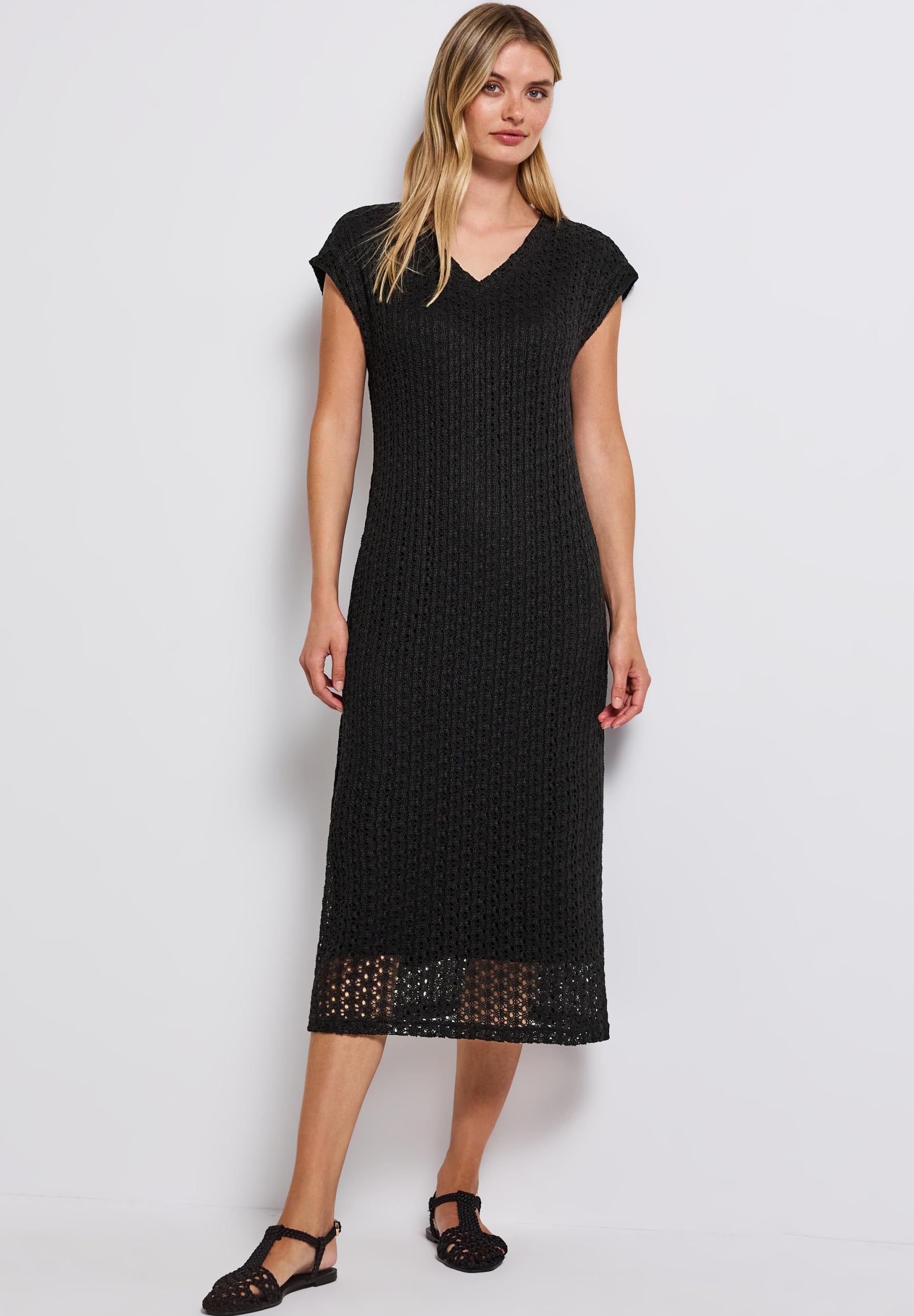 Street One Damen Spitzenkleid mit V-Neck