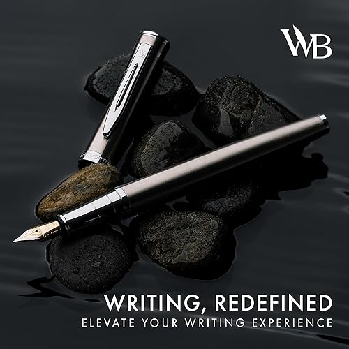 Miniatura 2 de Wordsworth & Black Juego de pluma estilográfica, punta media, incluye 24 cartuchos de tinta, convertidor de recarga de tinta y bolsa de regalo,