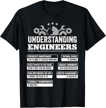 Understanding Engineers Funny Mechanical Engineering T-Shirt