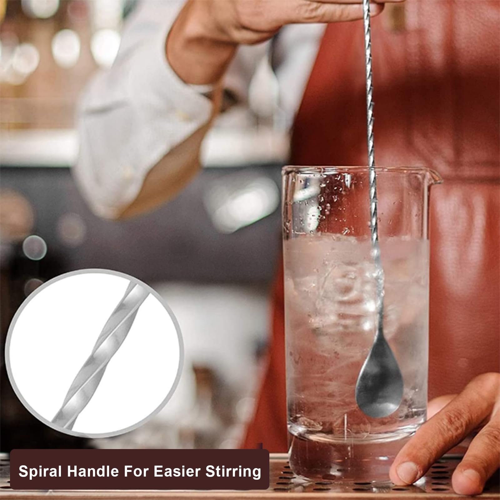 Measuring Jigger & Mixing Spoon Set, Cocktail Jigger for Bartending,Bell Jigger with 1oz and 2oz Measuring Marks, Cocktail Measuring Jigger with Cocktail Spoon,Cocktail Mixing Spoon,bar Mixing Spoon — Amazon image 5