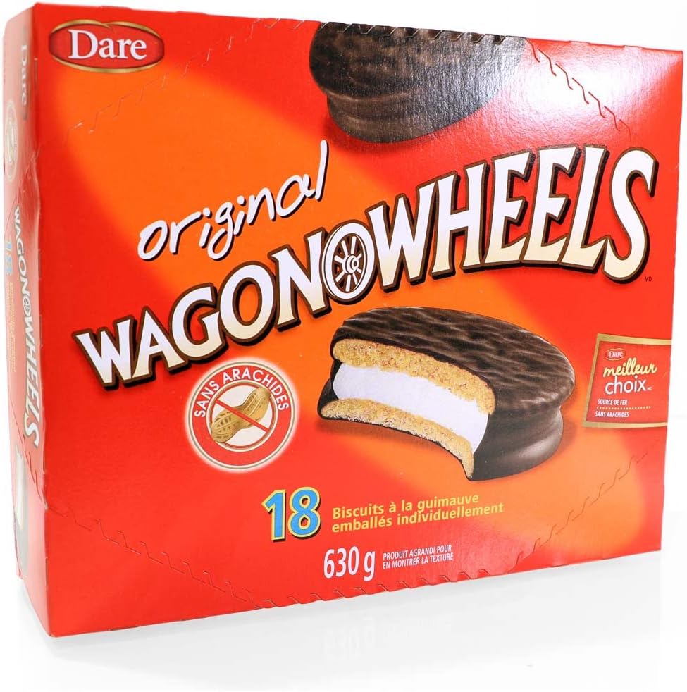 Wagon Wheels Original Chocolate Covered Marshmallow cookies - 18pk {Canadian}