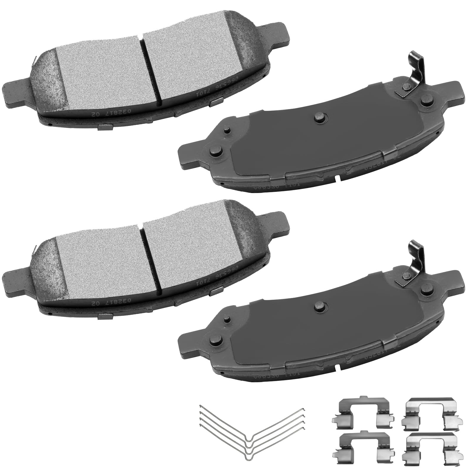 cciyu D1647 Rear Ceramic Brake Pads Kits 4pcs fit For 2013-2016 For Dodge Dart