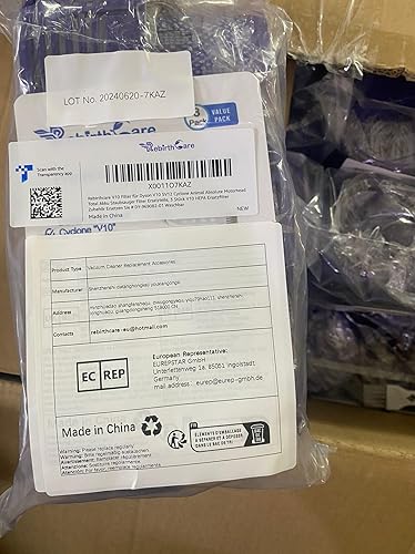 Miniatura 7 de Rebirthcare Paquete de 3 filtros SV12 V10 para Dyson V10 Animal V10 Absolute V10 Total Clean V10 Cyclone SV12 Filtro de vacío inalámbrico Piezas de