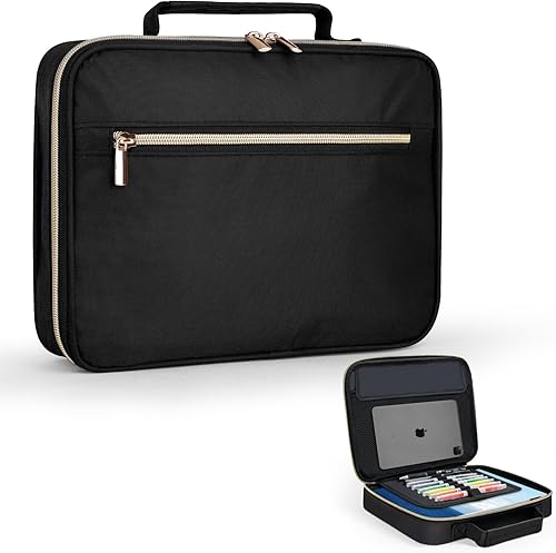 Miniatura 1 de HAWGON Funda para la Biblia para mujer, estuche de la Biblia para hombres, organizador multifuncional de papelería, organizador de estuches grandes,