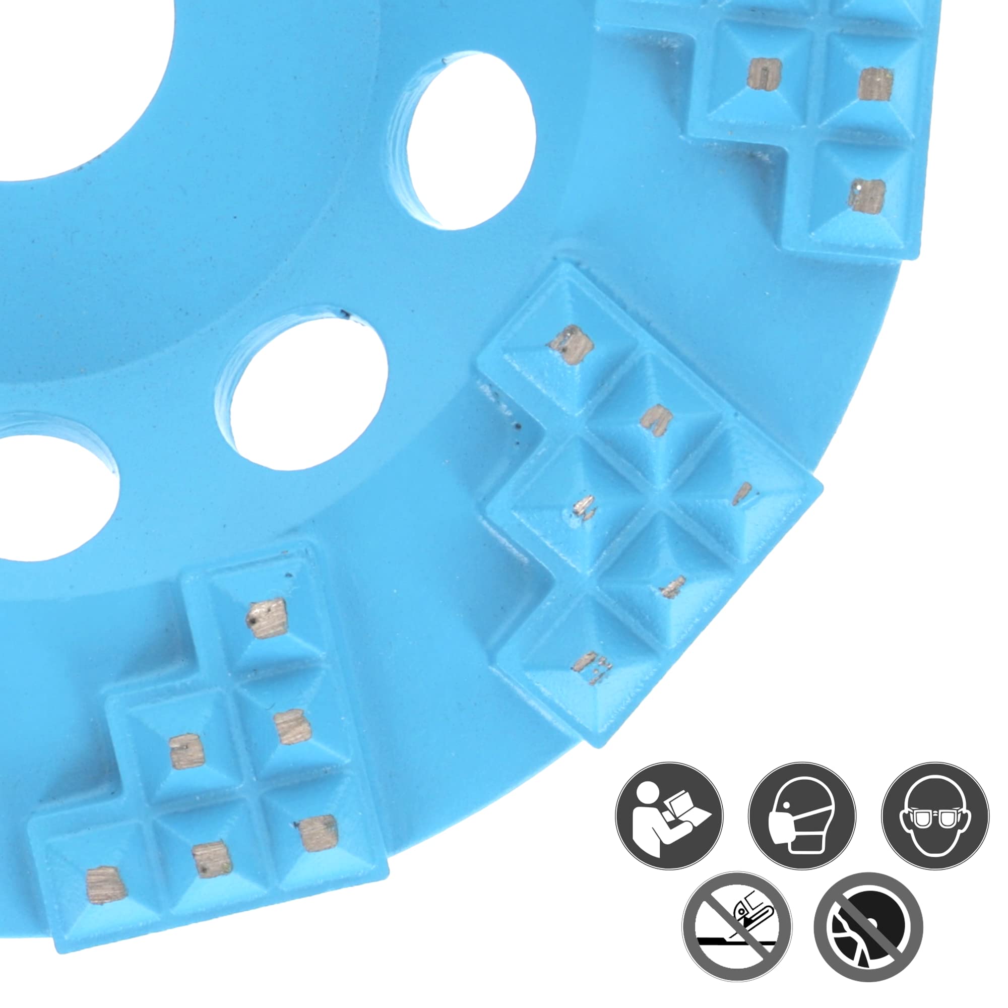 PRODIAMANT Profi Diamant-Schleiftopf 125 mm x 22,23 mm – Aggressiver Schleifer für Epoxy Versiegelungen & Beschichtungen – Hoher Materialabtrag