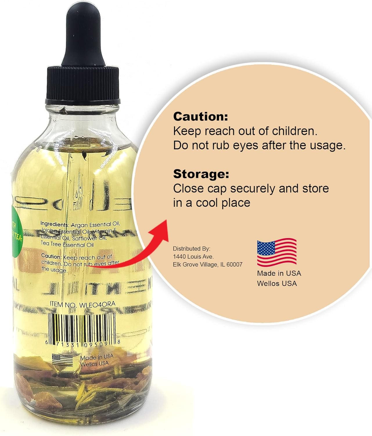 Aromatherapy Essential Oil for Hair & Skin (Orange), 4 fl oz(120ml)