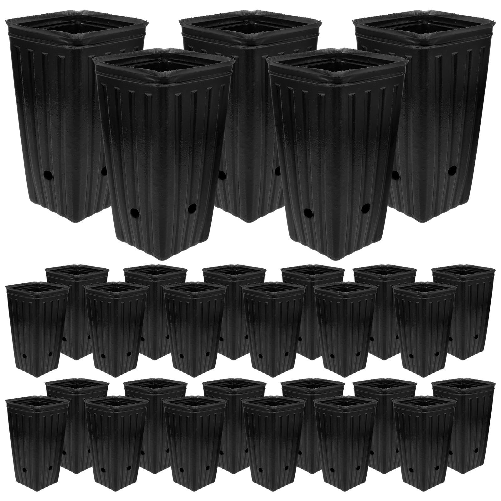 Macetas altas para vivero contenedores plásticos alargados para esquejes de flor
