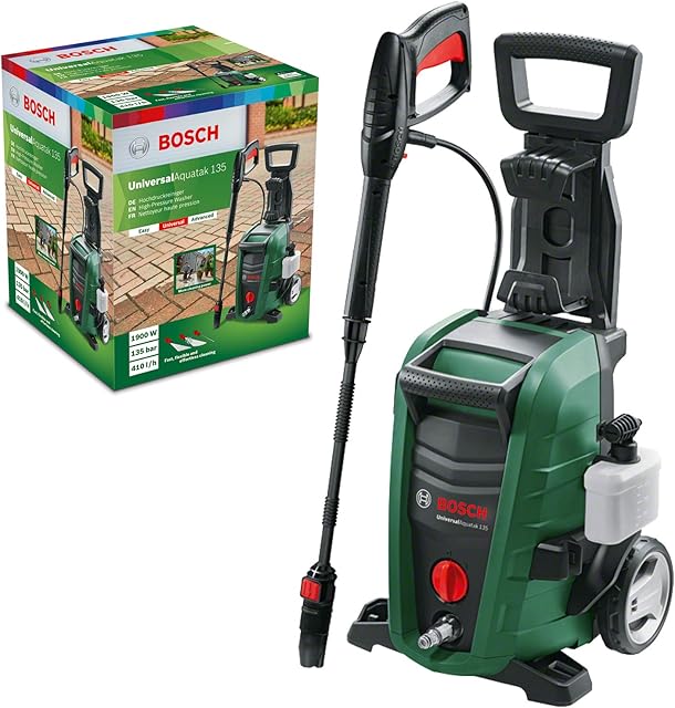 Bosch High Pressure Washer UniversalAquatak 135 (1900 W, pressure: 135 bar, max. flow rate: 410 l/h, in carton packaging)