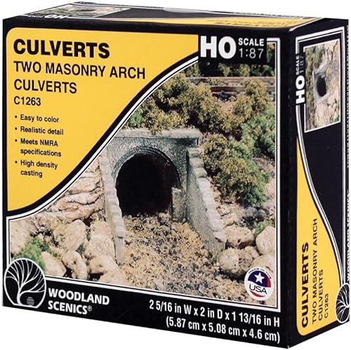 Woodland Scenics HO Culvert Arco de Albañilería 2 C1263