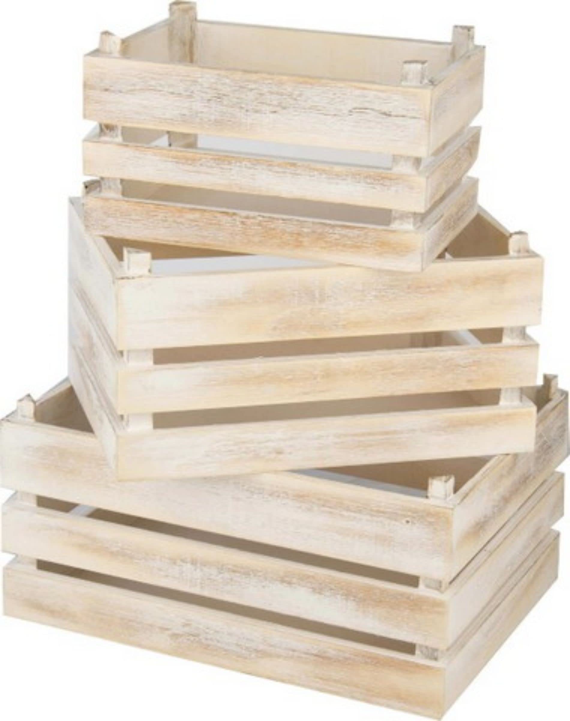 Caisse Farmer Natural 3pcs pour décorer votre salon chaleureux