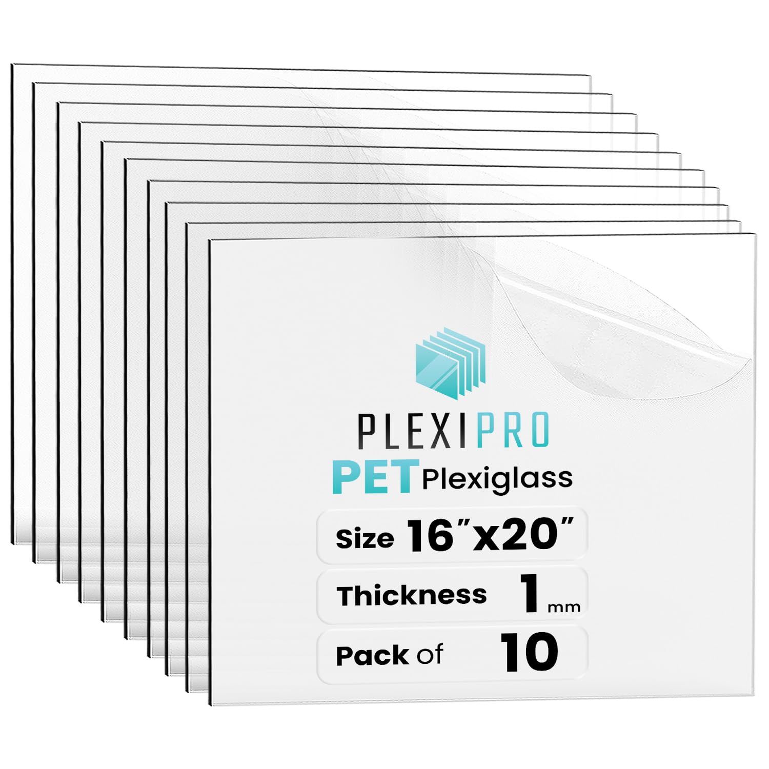 Flexible PET Plexiglass Sheets - 10 Pack -8