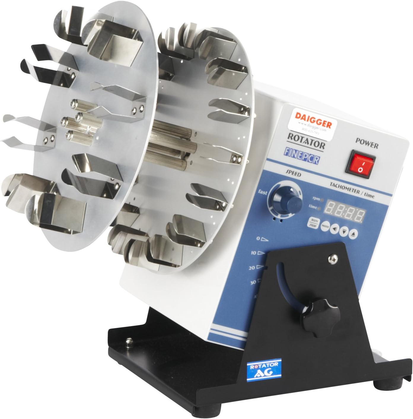 AG/110V Adjustable Angle Rotator, 0-50 RPM, Timer, 100-240V, 8-5/8" x 9-11/16" x 9-1/4""