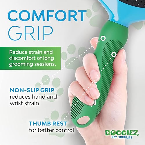 Miniatura 3 de Cepillo de alambre con mango de agarre cómodo - Peluquería corta y larga para perros y gatos