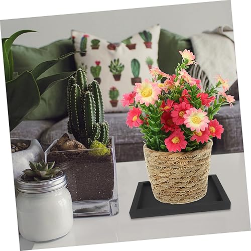 Miniatura 8 de Yardwe Planta de interior Planta Planta de Imitación Cemento Plantador Bandeja Clásico Herramienta Cuenca Bandeja