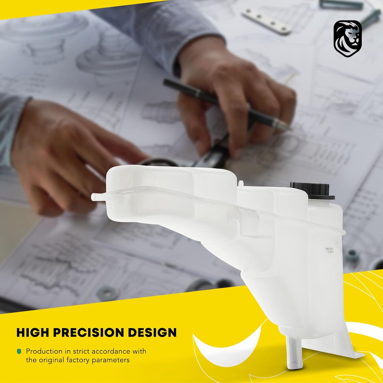 YHTAUTO Engine Coolant Recovery Overflow Reservoir Expansion Tank W/ Pressurized Cap For Ford Excursion 2000-2005 For Ford F-250 F-350 F-450 Super Duty 1999-2004, Replace for# 2C3Z8A080AA